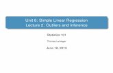 Unit 6: Simple Linear Regression Lecture 2: Outliers and inferencetjl13/s101/slides/unit6lec2H.pdf · 2013. 6. 18. · Lecture 2: Outliers and inference Statistics 101 Thomas Leininger