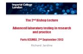 The 2 Bishop Lecture Advanced laboratory testing in research ...The 2nd Bishop Lecture Advanced laboratory testing in research and practice Paris ICSMGE, 2nd September 2013 Richard