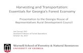 Harvesting and Transportation: Essentials for Georgia’s ......3. Change mindset: trucking as a critical line of business 4. Improve log transportation efficiency – Increase % loaded
