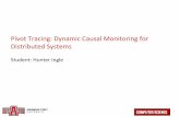 Pivot Tracing: Dynamic Causal Monitoring for …myweb.astate.edu/dhkim/seminar/hunter_pivot_tracing.pdf•Pivot Tracing is the first monitoring system of its kind i.e. combining dynamic