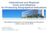 International and Regional Tools and Initiatives for Protecting ......Appellations of Origin (AO) and Geographical Indications (GI)-Lisbon Agreement (1958, 1967) 29 Contracting Parties