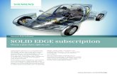 Siemens PLM Software SOLID EDGE subscription · 2015. 1. 14. · Solid Edge® software is a comprehensive 3D design system that uses synchronous technology to accelerate design, make