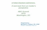 A look back from an insider’s perspective ABO Summi 2015 … · 2020. 8. 20. · A Failed Cleantech (ad)Venture: A look back from an insider’s perspective ABO Summi 2015 Washington,