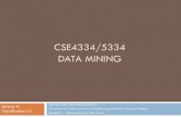 CSE5334 Data Miningidir.uta.edu/~naeemul/cse4334/slides/cse5334-fall14-04.pdfCSE4334/5334 DATA MINING CSE4334/5334 Data Mining, Fall 2014 Department of Computer Science and Engineering,