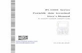 PI-1000 Series Portable data terminal User s Manual - Argox...2006/02/05  · ii CAUTION: Any changes or modifications not expressly approved by the grantee of this device could void