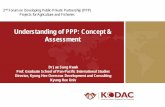 Understanding of PPP: Concept & Assessmenttest.narangdesign.com/mail/krei/201709/images/PPP...3. Privatization vs PPP. Privatization involves the permanent transfer to the private
