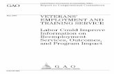 GAO-07-594 Veterans' Employment and Training Service: Labor … · 2020. 6. 17. · report’s findings, conclusions, and recommendations. Performance information for the DVOP and