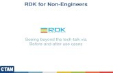 RDK for Non-Engineers - CTAMRDK takes the “glacial” out of “time to market” Feature “asks” done weeks in advance A few features per drop Navigation Before RDK Choosing