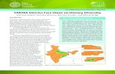TCI-TARINA District Fact Sheet No. 1 • May 2018 TARINA ......TARINA District Fact Sheet on Dietary Diversity Soumya Gupta, Vanisha Sharma, Naveen Sunder, and Dhiraj Singh. The TARINA