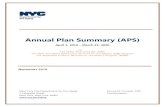 Annual Plan Summary (APS)Annual Plan Summary (APS ) is a synopsis of the AIP and presents DFTA’s strategic goals, programming, budget and service levels. This Plan represents the