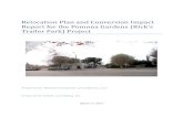Relocation Plan and Conversion Impact Report for the ......Relocation Plan and Conversion Impact Report for the Pomona Gardens (Rick's Trailer Park) 6 Regulations, Chapter 6, Section