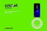 Samsung Galaxy S9 G960U User Manual - Cricket Wireless · 2019. 3. 14. · Reset Protection (FRP) is activated. FRP requires your Google Account information when resetting to factory