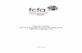Time for Action: The FCFA Proposes a new Wording of the ... · 3/5/2019  · iv Time for Action! A new Wording of the Official Languages Act 5 March 2019 Executive Summary The modernized