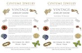VINTAGE · 2020. 4. 10. · VINTAGE JEWELRY SHOW Featuring 70 Dealers FREE FREE N N Don’t miss this opportunity to shop for spectacular vintage, couture, and contemporary collectible