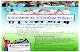 Volunteer at Heritage Village - pinellascounty.org · A general volunteer orientation and training specific to your role are provided. Pinellas County complies with the Americans