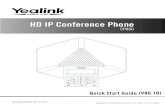 HD IP Conference Phone - VoIPInfo.net · 2017. 5. 5. · Quick Start Guide (V80.10) HD IP Conference Phone CP860  Applies to firmware version 37.80.0.10 or later.