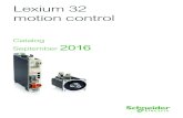 Lexium 32 motion control · 2016. 11. 2. · Lexium 32C Lexium 32A Lexium 32M Lexium 32S Servo drives Lexium 32 Servo motors Optional cards Remote graphic display terminal 1 The Lexium