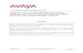 Application Notes for Spectralink 84-Series Wireless Telephones … · 2015. 10. 28. · Communication Manager, Avaya Aura® Session Manager, various Avaya H.323, SIP IP Telephones,
