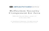 Reflection Security Component for Java...Reflection Security Component for Java is a software component that provides data encryption and integrity services through its implementation
