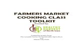 Farmers Market Cooking Classes Toolkit · Farmers Market Kids Cooking Class - Sample Plan Locations (Insert Name of Farmers Market) – List your location: at the market or at a nearby