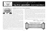 SEPTEMBER :89A Issue Number ?>...the jewish connection SEPTEMBER :89A Issue Number ?> A Word from Our Rabbi . . . Shalom, Sing it with me:,Summer - time, an+ the livin+ is easy….-