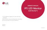OWNER’S MANUAL IPS LED MonitorPlease read this manual carefully before operating your set and retain it for future reference. 38WK95C 38BK95C OWNER’S MANUAL IPS LED Monitor (LED