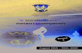 FOOTBALL CHAMPIONSHIPS...DOMINIC SMITH ELECTRIC SENIOR FOOTBALL CHAMPIONSHIP ROUND 2 Chadwicks Wexford Park • 29-08-2020 • 2.00pm • Referee: D. Jenkins STARLIGHTS PA …