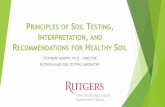 PRINCIPLES OF SOIL TESTING INTERPRETATION AND ...anniesproject.rutgers.edu/Documents/UrbanSpeakers/...Soil health is often used to specify the conditions of soil that are related to