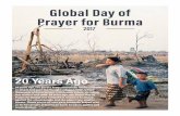 Global Day of Prayer for Burma - Clover Sitesstorage.cloversites.com/springcreekchristianchurch... · Burma and then met Dr. Saisuree, a permanent senator in the Thai government and
