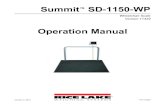 Summit® SD-1150-WP Wheelchair Scale Operation …...The Summit SD-1150-WP Wheelchair Scale is a heavy-duty scale that offers exceptional performance measuring 36'' x 36'' ...