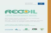 RECovered waste cooking OIL for combined heat and power production RECOIL… · 2015. 2. 23. · RECOIL: come recuperare l’olio vegetale esausto e trasformarlo in energia elettrica