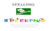 SPELLING - Holyrood Secondary School€¦ · spelling/word games available including memory games, sequencing, mnemonics and rhyme. Young people should be encouraged to identify their