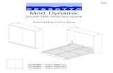 Mod. Dynamic...“DYNAMIC” 1420 x 2000 mm “DYNAMIC” 1620 x 2000 mm “DYNAMIC” 1820 x 2000 mm Assembling instructions Mod. Dynamic Double hide-away bed system Page 21 USER