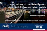 Implications of the Safe System Approach for young driver ... · driver (moral) failure • Relied heavily on broad-based advertising campaigns, exhorting drivers to be more courteous