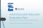 Adult Education Educator Evaluation Plan...Goal setting forms Two options for goal setting Professional practice goal Reflect on feedback from observation/review of practice Focus