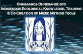 Ohneganos OhnegahdĘ:gyo Indigenous Ecological Knowledge ...€¦ · A community-driven project (Six Nations & Lubicon Cree) in collaboration with McMaster University to address water
