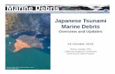 Japanese Tsunami Marine Debris · 2018. 9. 24. · Japanese Tsunami Marine Debris Overview and Updates 24 October 2012 Sherry Lippiatt, PhD California Regional Coordinator NOAA Marine