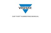 SAP PART NUMBERING MANUAL - Vishay Intertechnology...marking per MIL -STD 129. S51 = Custom pack, per TPI Dash #'s 1 thru 999 as applicable Blank = Standard VISHAY DALE FILM RESISTORS