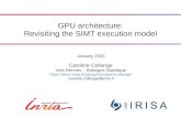 GPU architecture: Revisiting the SIMT execution model · GPU architecture: Revisiting the SIMT execution model January 2020 Caroline Collange ... Code push push pop push pop pop 1111
