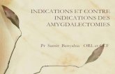 INDICATIONS ET CONTRE INDICATIONS DES AMYGDALECTOMIESfacmed.univ-alger.dz/./images/pdf/conferences/... · 2018. 9. 9. · IV- Contre indications PAS DE CONTRE INDICATIONS ABSOLUES-Trouble
