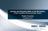 Literacy and Essential Skills in the Workplace · 2013. 4. 4. · Increasing evidence of gaps in literacy and essential skills (LES) in the Canadian workforce At the same time, there