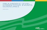FBLA-MIDDLE LEVEL COMPETITIVE EVENTS GUIDELINES · 2020. 8. 31. · TABLE OF CONTENTS Changes for 2020 -2021 Membership Year Overview of FBLA Competitive Events Components . General