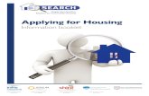 Applying for Housing - East Ayrshire · 2018. 6. 11. · SEARCH: Application for Housing - Information booklet 5 The Points System We will award points depending on the situation