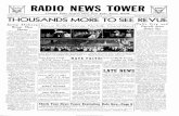 RADIO NEWS TOWER...Radio Station WOW RADIO NEWS TOWER (Reg. U. S. Pat. Off.) Complete Radio Program News From Radio Station WOW 5000 Watts 590 kc. VOL. VI-No. 7 OMAHA, NEBRASKA, APRIL,