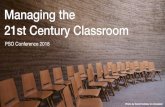 Managing the 21st Century Classroom - cfo-pso.org.ph · Managing the 21st Century Classroom Photo by Daniil Kuželev on Unsplash – Glossary of Education Reform “Classroom management