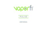 USER MANUALThank you for purchasing the VaporFi Pulse Electronic Cigarette. In order to use your electronic cigarette correctly, efficiently and safely, please follow the instructions