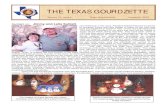 Spotlight on: Jimmy and Lelia Sublett · 2019. 9. 30. · THE TEXAS GOURDZETTE Volume 10, issue 4 Texas Gourd Society December 2005 Spotlight on: Jimmy and Lelia Sublett Angelo, Texas,