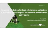 Genomic prediction for feed efficiency: a validation of ... Phuong...Agriculture Victoria Research Division Genomic prediction for feed efficiency: a validation of accuracy and its