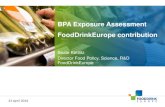 BPA Exposure Assessment FoodDrinkEurope contribution...Canned and non-canned food categories are mentioned in table 3 (page 30). The number of samples directly comparable in food categories