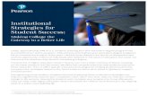 Institutional Strategies for Student Success · 2016. 4. 7. · Strategies for Building Crucial Metacognitive Skills It’s widely understood that college success requires not just